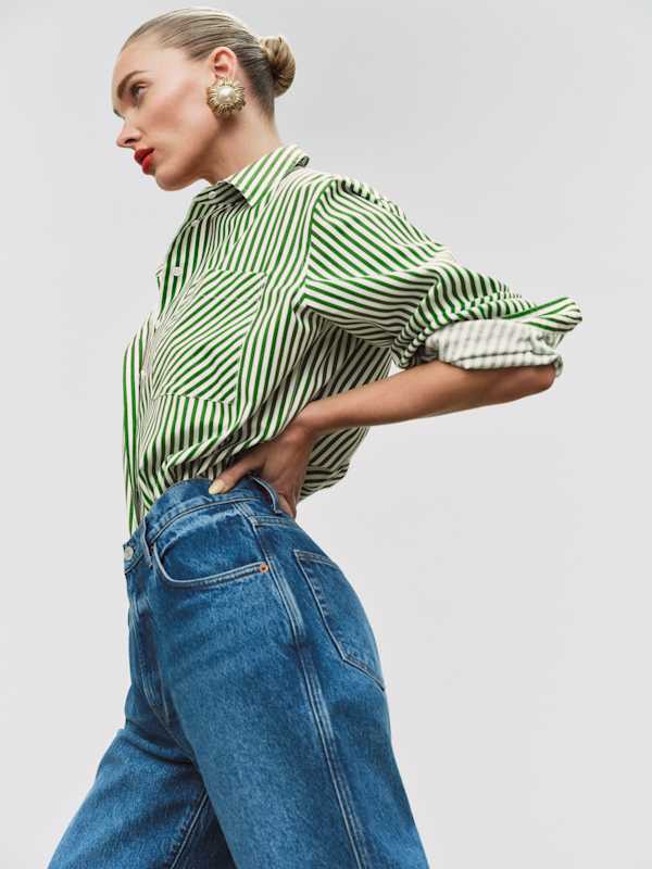Eli Oversized Shirt - Tuesday Stripe